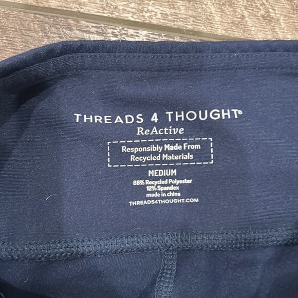 Thread 4 Thought Minx Moto Navy Blue Legging Size M - Picture 6 of 7